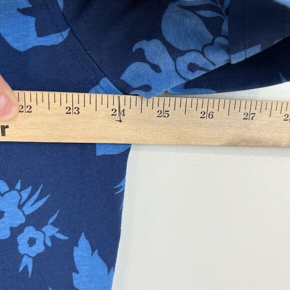 Nautica Men’s 2XL XXL Blue Floral Hawaiian Camp Button Down Shirt Short Sleeve - Picture 8 of 9